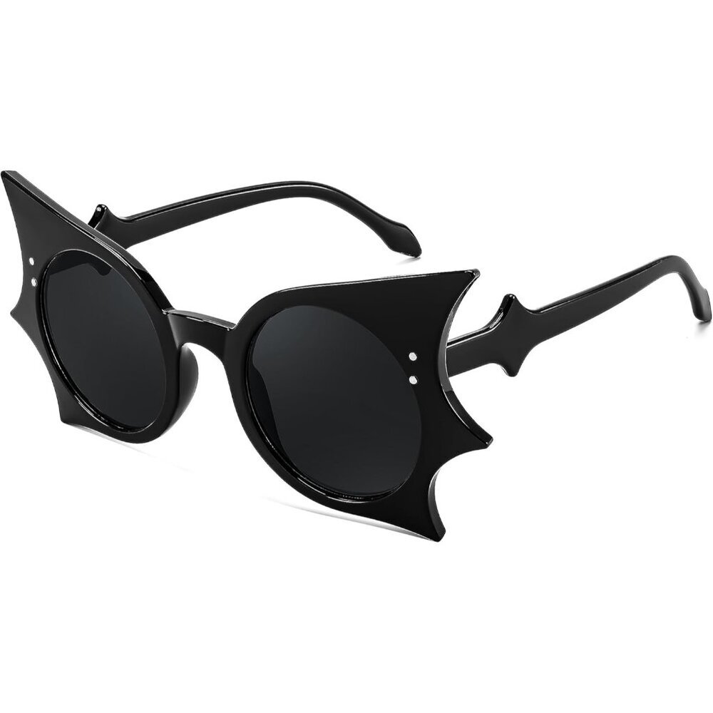 Women Men Funny Butterfly Bat Shades Sunglasses Halloween Party Accessory